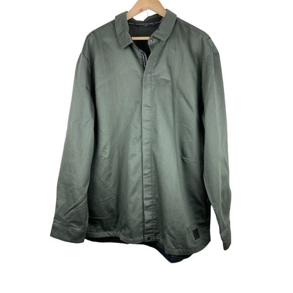 NWT Adidas Golf Men 2XL ADIX Green Twill Shacket Shirt Jacket $130